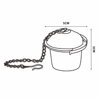مصفاة ابريق شاي 0.1 لتر، تصفية ممتازة للمشروبات، س...