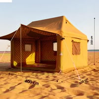 خيمة هوائية قماش قطني 3×4×3.1م، سهلة التركيب والنق...