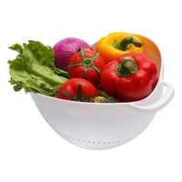 مصفاه ارز وخضروات بلاستيك 22 سم - يصفّي الأرز بدقة...