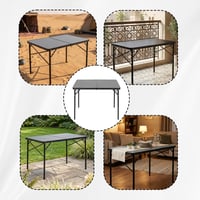 طاولة الومنيوم محمولة قابلة للطي 90×60×70 سم، تتحم...