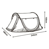 خيمة المبيت تلقائية اكسفورد 2 × 2.8 / 1.2 م، توفر...