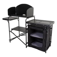 طاولة مطبخ متنقل المونيوم قابلة للطي 146×46×70سم ت...