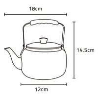 ابريق شاي ستانلس ستيل عالي الجودة 0.7 لتر، لكوب شا...