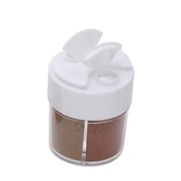 علبة بهارات بلاستيك مقسمة 150 مل- تحفظ البهارات طا...