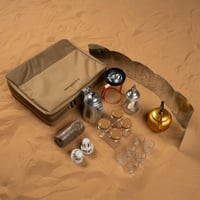 شنطة شاي وقهوة الصمان كاملة 16 قطعة، جميع محتوياتك...