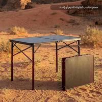 طاولة الومنيوم محمولة قابلة للطي 90×60×70 سم، تتحم...