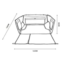 فرشة خلفية جيب لاند كروز(+) 2008 ، تحافظ على نظافة...