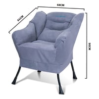 كرسي اريكة متنقل يتحمل 100 كجم- مريح وسهل الحمل، ي...