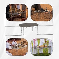 طاولة خشبية قابلة للطي 140× 90× 72 سم، تتحمل 80 كج...