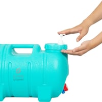 جركل ماء بولي ايثلين مع بزبوز 20 لتر - سعة كبيرة،...