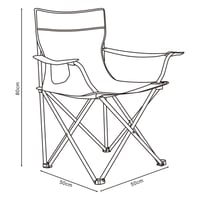 كرسي رحلات أسود قابل للطي يتحمل 100 كجم يجمع بين ا...