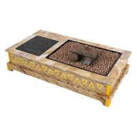 موقد حطب البركان للتدفئة 60*110 سم - تصميم تراثي أ...