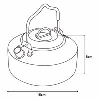 إبريق شاي ستانلس ستيل 1 لتر، مقاوم للصدأ، سهل التن...