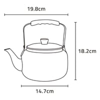 ابريق شاي ستانلس ستيل عالي الجودة 1.35 لتر، لتحضير...