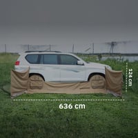 رواق بين كفرين لكل السيارات، يوفر مساحة مظللة إضاف...