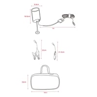 لمبة رحلات وطواريء LED شريحة COB 2304 لومن- إضاءة...