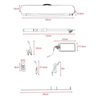 لمبة السنارة كاملة مع ريموت 2400 لومن- إضاءة بلون...
