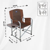 كرسي الفخامة بطاولة جانبية يتحمل 94 كجم، يوفر راحة...