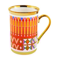 كوب شاي وقهوة بورسلين نقش القط العسيري 330 مل - يت...