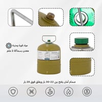 دبة غاز هندية قابلة للتعبئة 1.25 كجم – آمنة ومضمون...