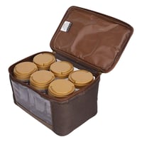 طقم علب بهارات كاملة 7 قطع، تحمي المحتويات من البل...