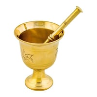 نجر نحاس هندي تراثي وسط - متين للاستخدام اليومي، ط...