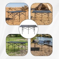 طاولة الومنيوم محمولة قابلة للطي 154×80×70 سم، تتح...