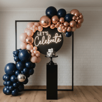 باقة تنسيق حفلة الميلاد ثيم تنسيق الفخامة السوداء...