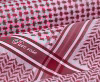 شماغ بيور روز PURE ROSE انجليزي احمر فاتح فاخرR2