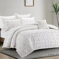 مفرش لينو قطن فاخر نفر ونص4قطع