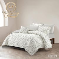 مفرش FLORA مشجر قطن مزدوج 7قطع