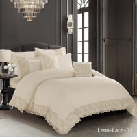 لحاف كنج لينو فاخر بدانتيل راقي