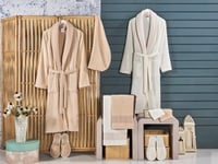 طقم روب حمام تركي11قطعه