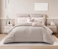 مفرش لما مزدوج 100%قطن 8 قطعه