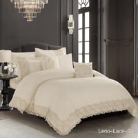 لحاف كنج لينو فاخر بدانتيل راقي