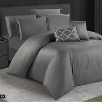 مفرش طوكيو فندقي سادة نفرين 9 قطع