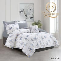 مفرش FLORA مشجر قطن مزدوج 7قطع