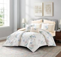 مفرش لما مزدوج 100%قطن 8 قطعه