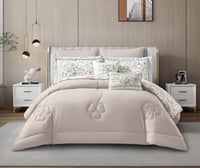 مفرش لما مزدوج 100%قطن 8 قطعه