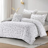 مفرش لينو قطن فاخر نفر ونص4قطع