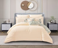 مفرش لما مزدوج 100%قطن 8 قطعه