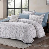 مفرش لينو قطن فاخر نفر ونص 4قطع