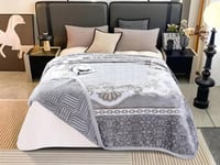 بطانية DONALOON مخمل وجهين مزدوج - 220×240 سم - رم...