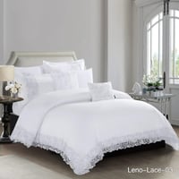 لحاف كنج لينو فاخر بدانتيل راقي