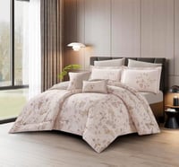 مفرش لما مزدوج 100%قطن 8 قطعه