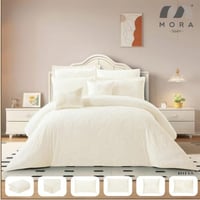 مفرش مورا صيفي نفر ونص محفور