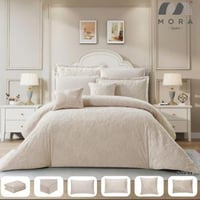 مفرش مورا صيفي نفر ونص5قطع