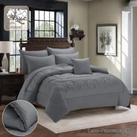 مفرش فندقي نفر ونص قطن النمارق 5قطع فاخر