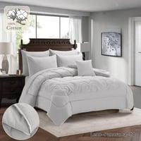 مفرش فندقي نفرين قطن النمارق 8قطع فاخر