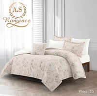 مفرش قطن مفرد ونص فلورينا 4قطع